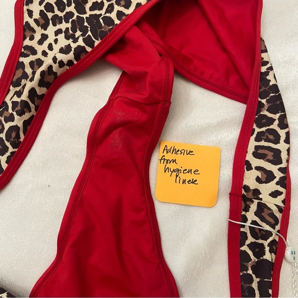 New! Frankie's Bikinis Dove Leopard Print Bikini Bottom 3996
